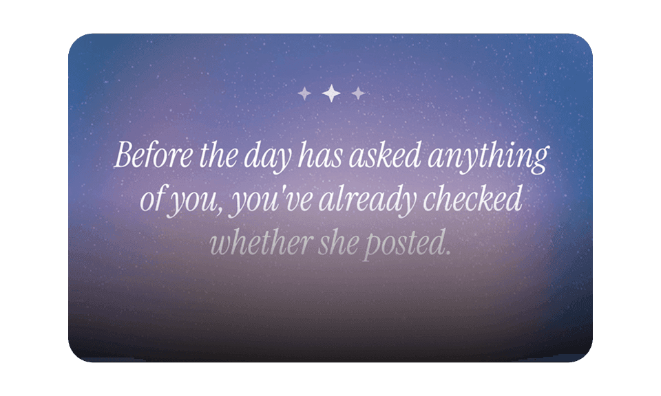 An Aside observation card on a soft gradient.